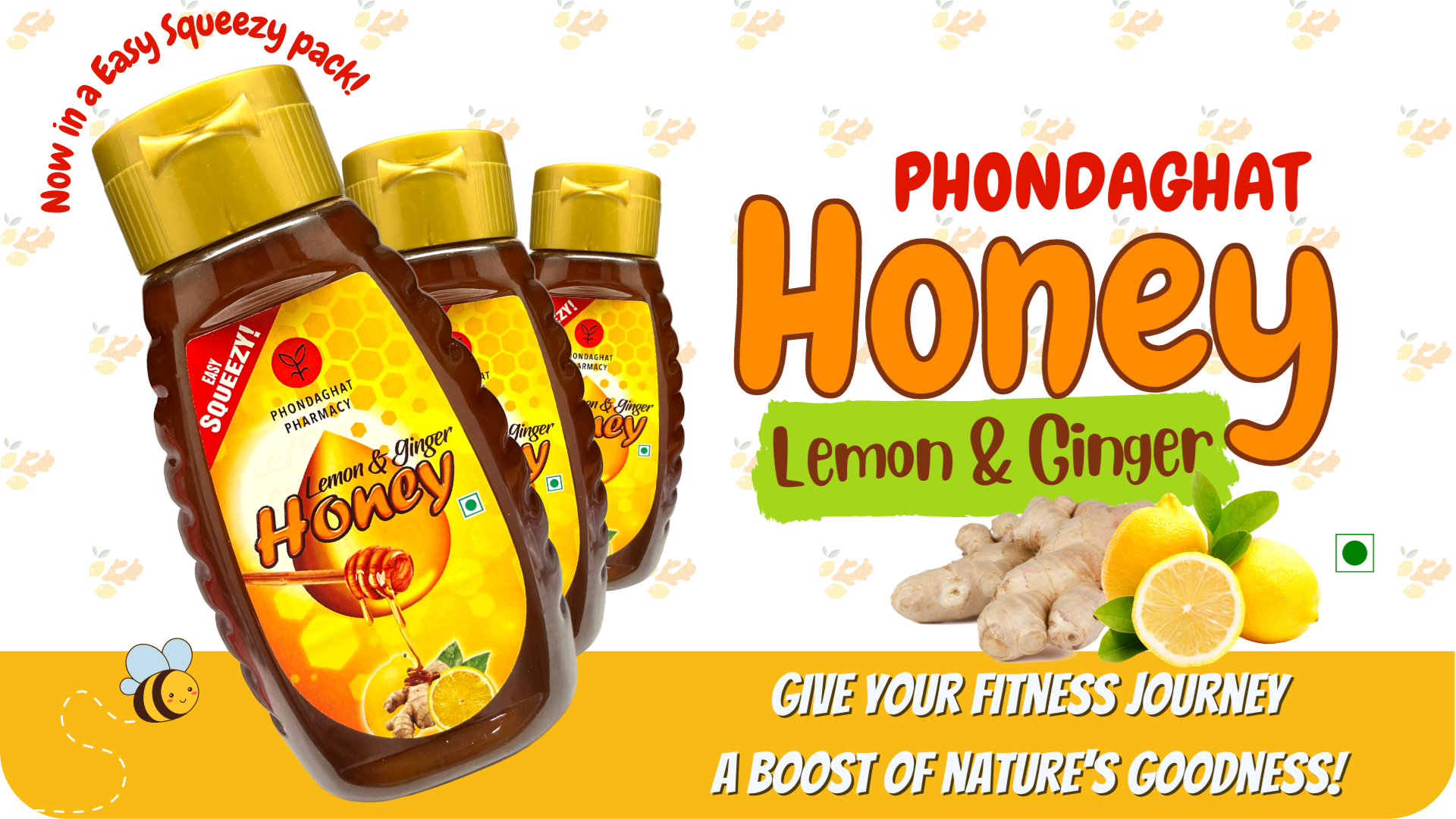 Phondaghat Lemon And Ginger Honey Weight Loss And Fat Loss Honey